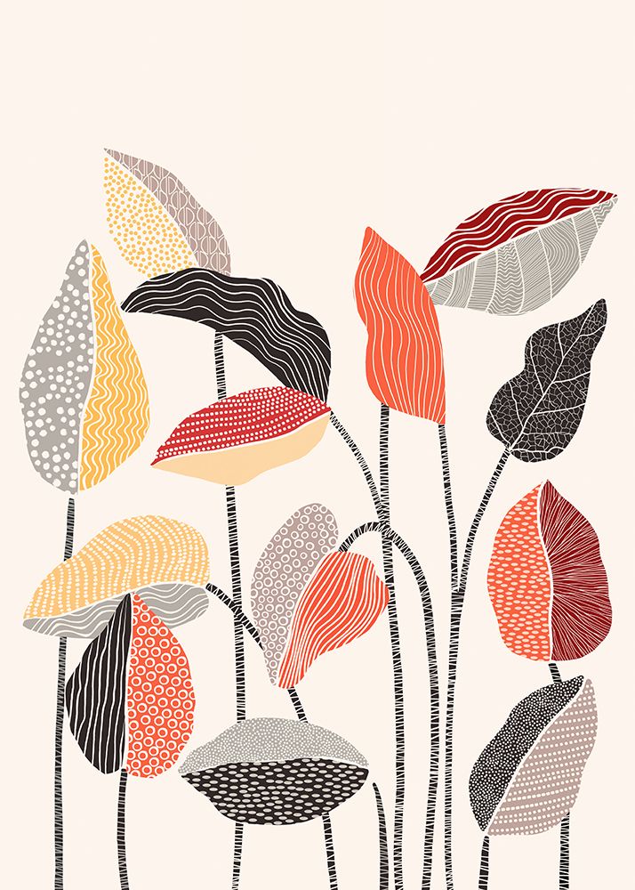 Happy Leaves A art print by Ioana Horvat for $57.95 CAD