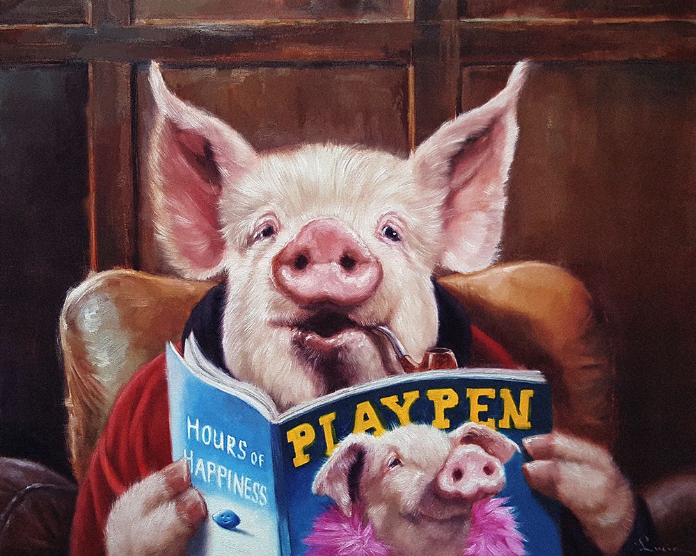 Male Chauvinist Pig art print by Lucia Heffernan for $57.95 CAD