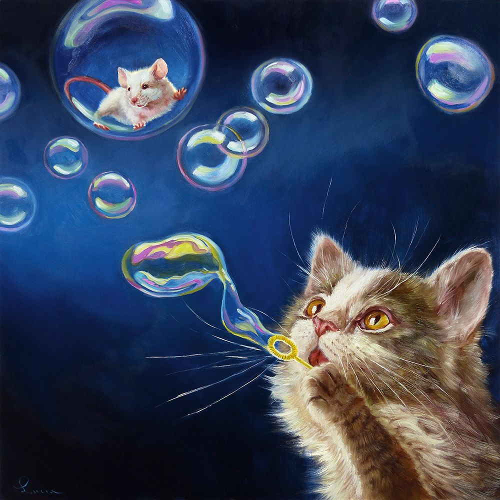 Blowing Bubbles art print by Lucia Heffernan for $57.95 CAD