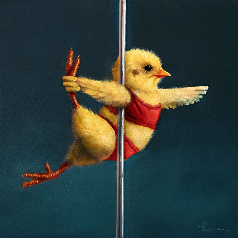 Pole Chick Rocket Woman art print by Lucia Heffernan for $57.95 CAD