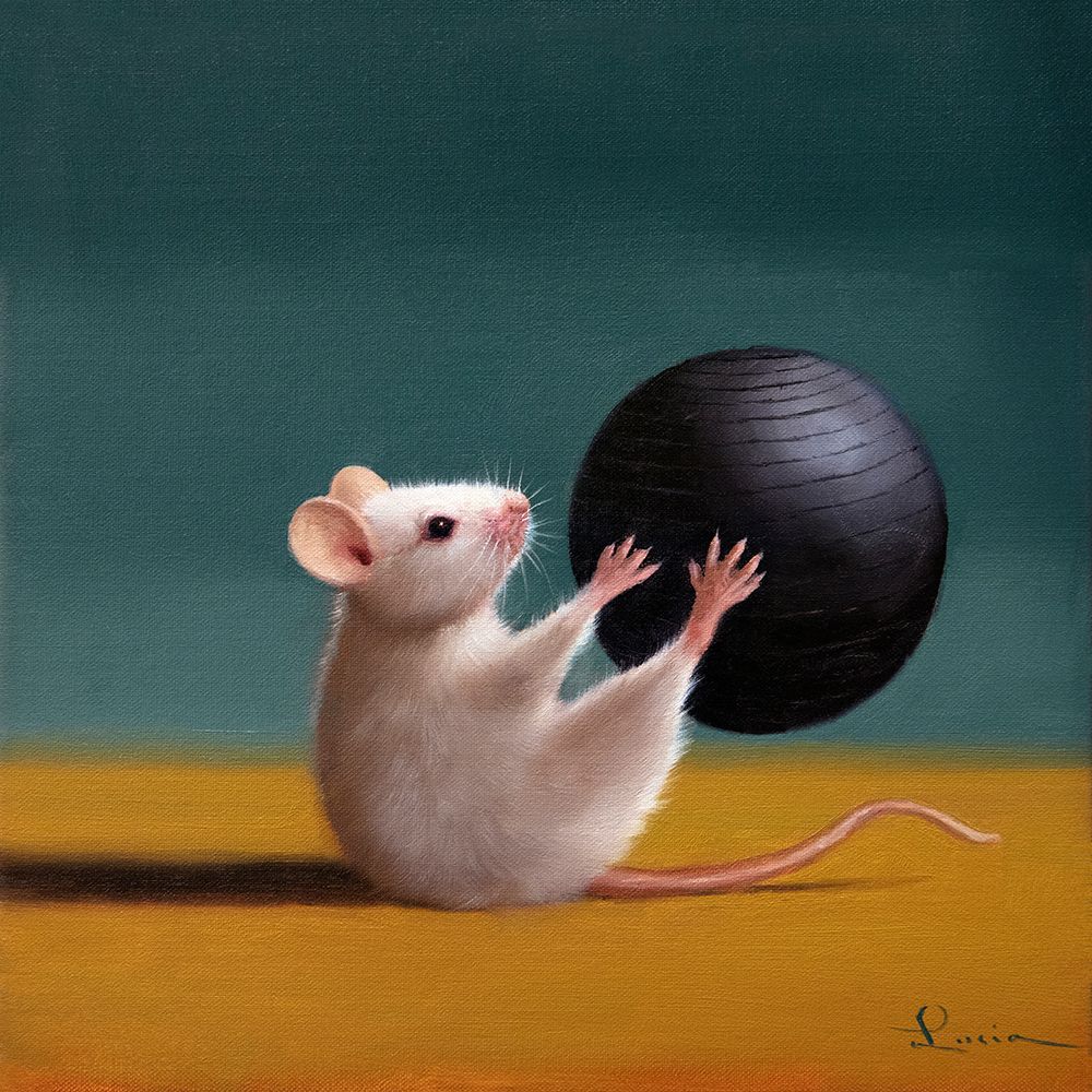 Gym Rat Grab and Pass art print by Lucia Heffernan for $57.95 CAD