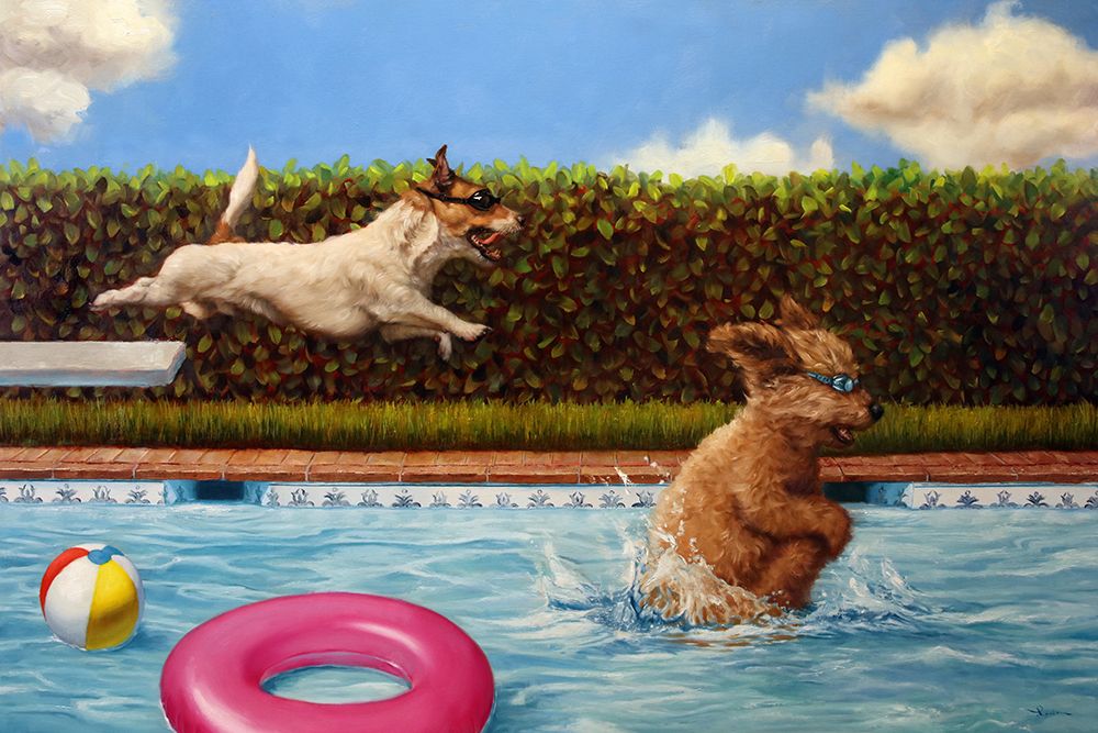Pool Party II art print by Lucia Heffernan for $57.95 CAD