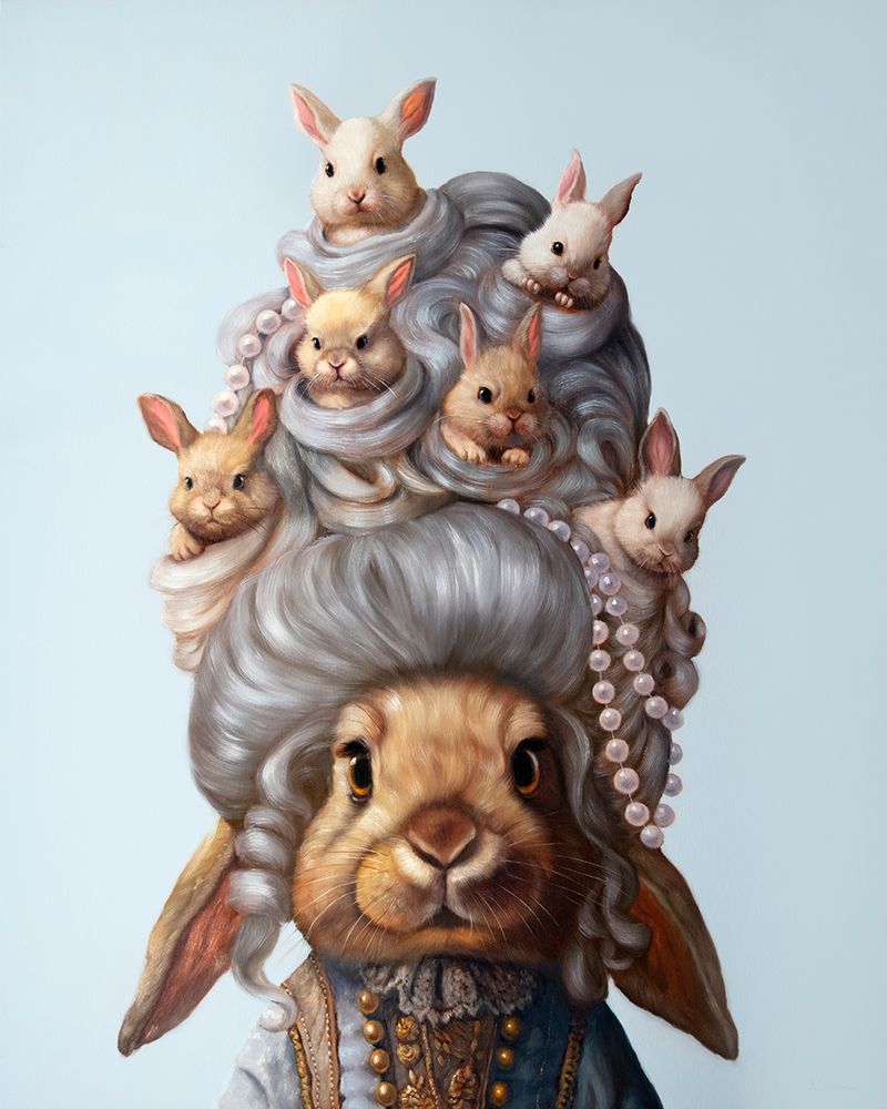 Full Head of Hares art print by Lucia Heffernan for $57.95 CAD