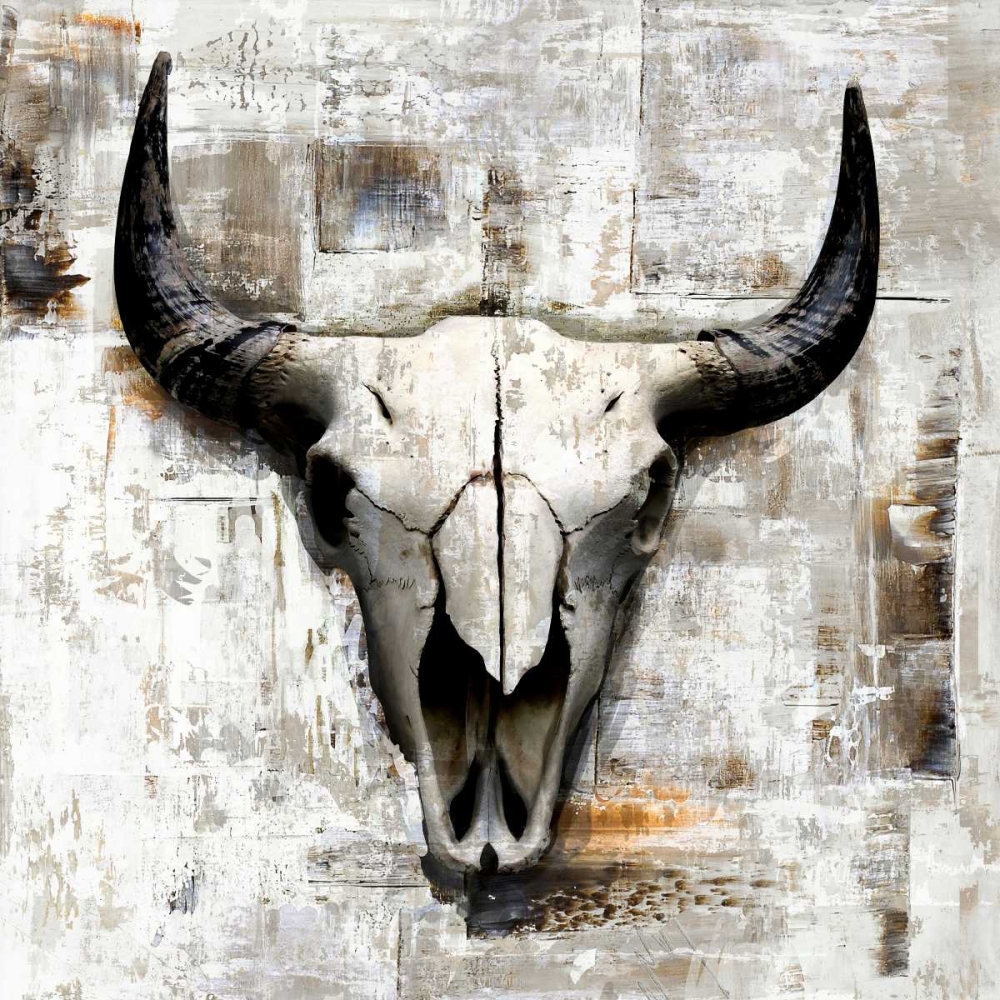 White Cowskull art print by GraphINC for $57.95 CAD