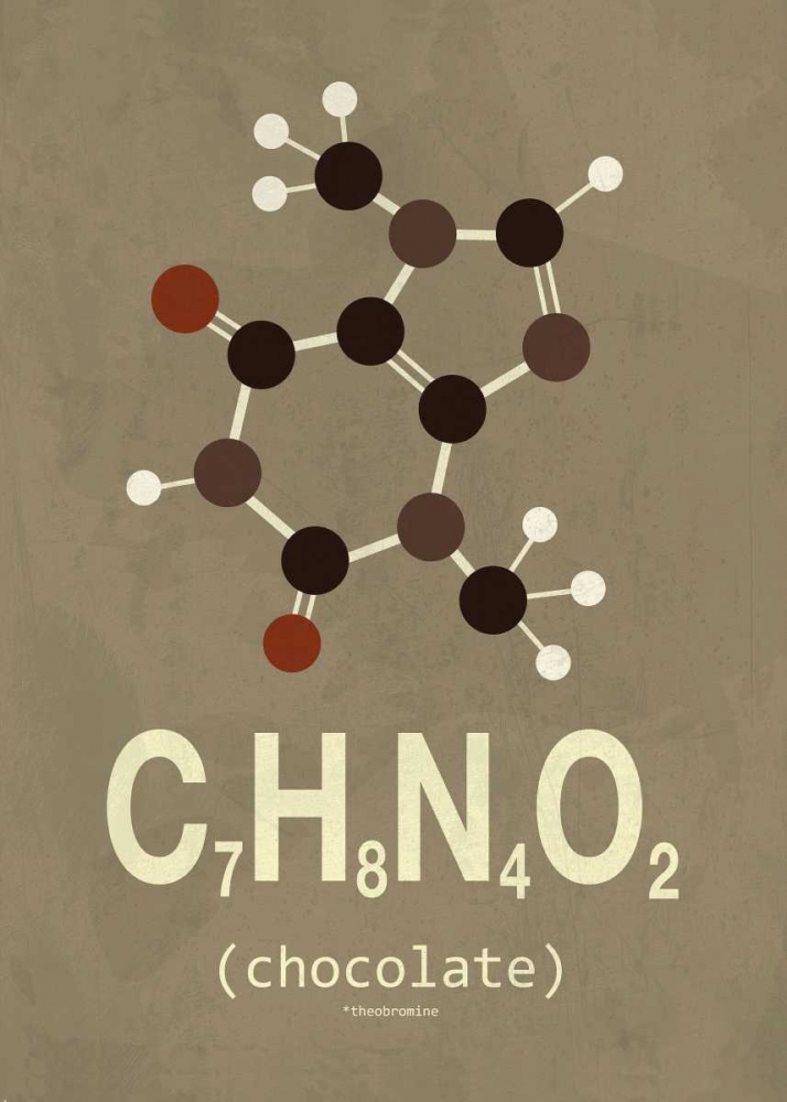 Molecule Chocolate art print by TypeLike for $57.95 CAD