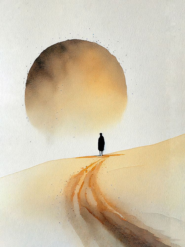Sun and Person art print by Incado for $57.95 CAD