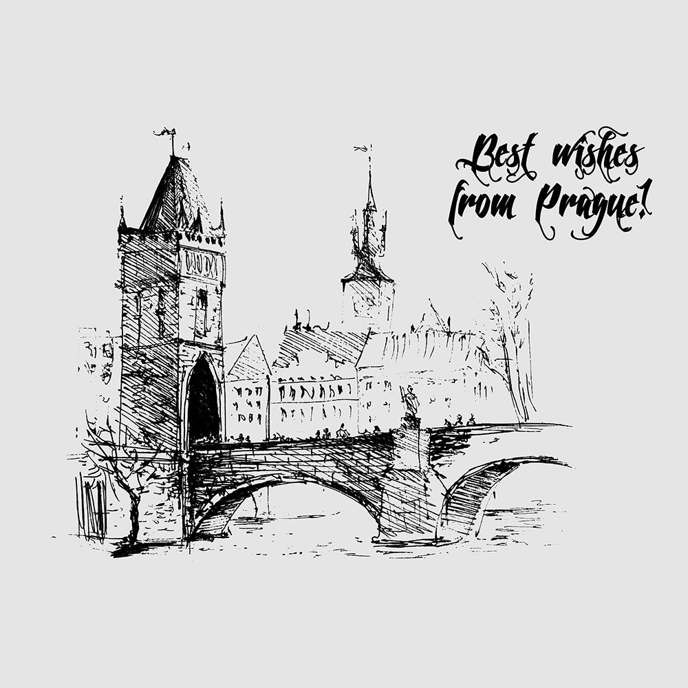 Prague art print by TypeLike for $57.95 CAD
