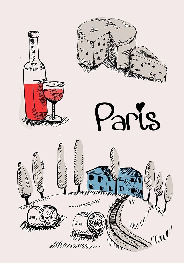 Paris I art print by TypeLike for $57.95 CAD