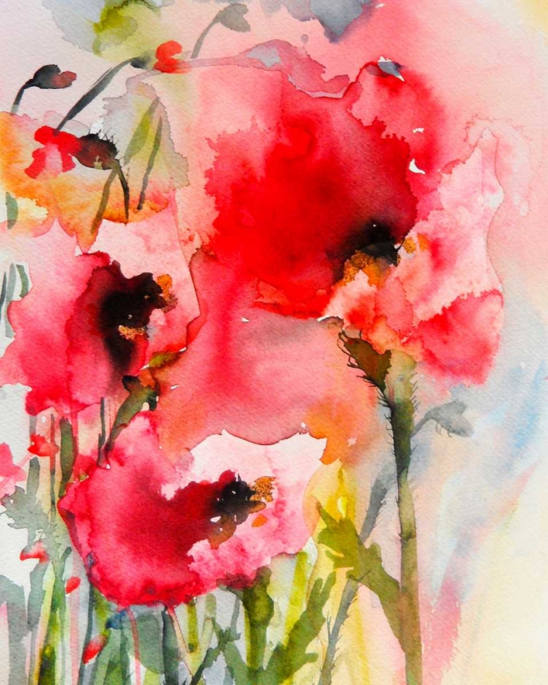 Summer Poppies art print by Karin Johannesson for $57.95 CAD