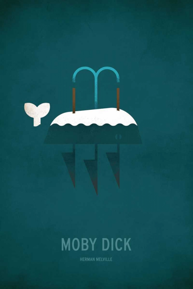 Moby Dick Minimal art print by Christian Jackson for $57.95 CAD