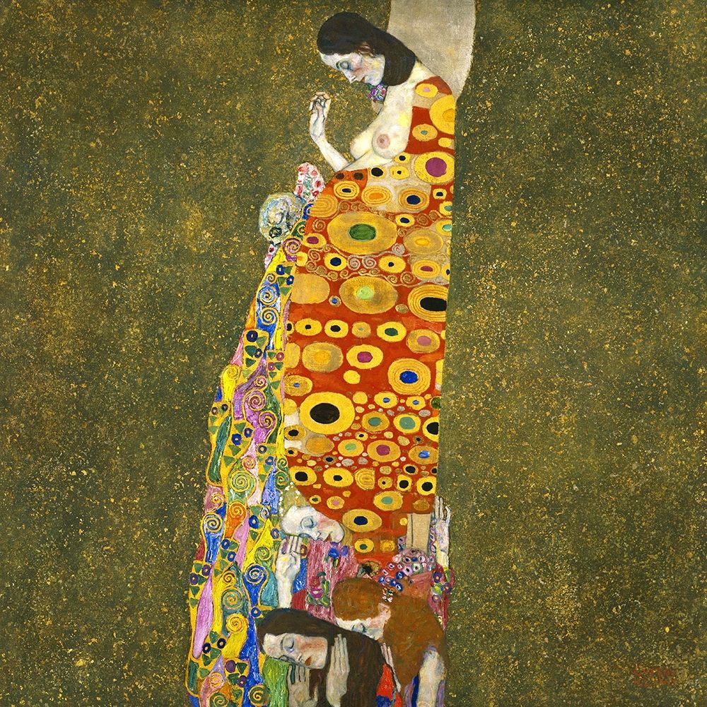 Hope II, 1907-1908 art print by Gustav Klimt for $57.95 CAD