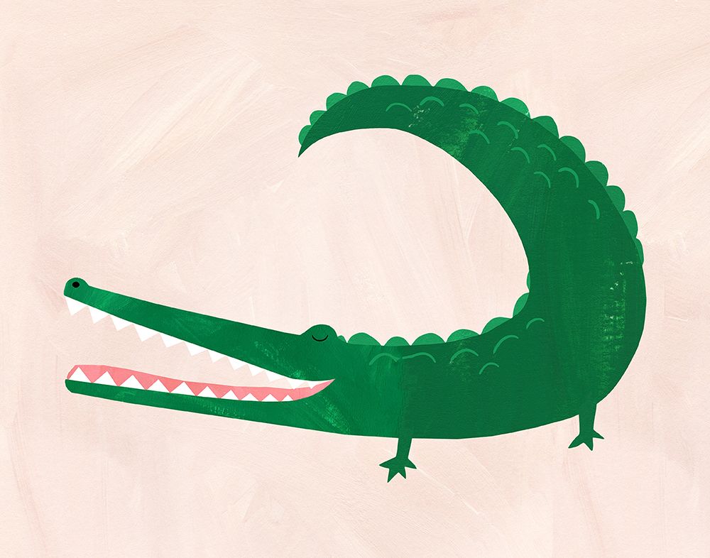 Crocodile art print by Emily Kopcik for $57.95 CAD