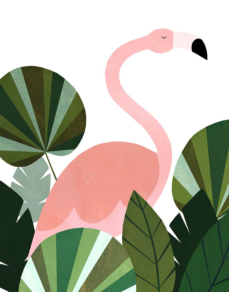 Florence The Flamingo art print by Emily Kopcik for $57.95 CAD