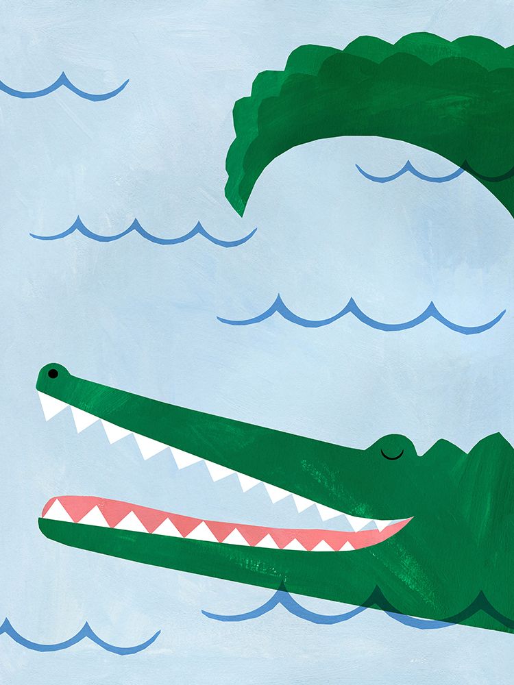 Alligator art print by Emily Kopcik for $57.95 CAD