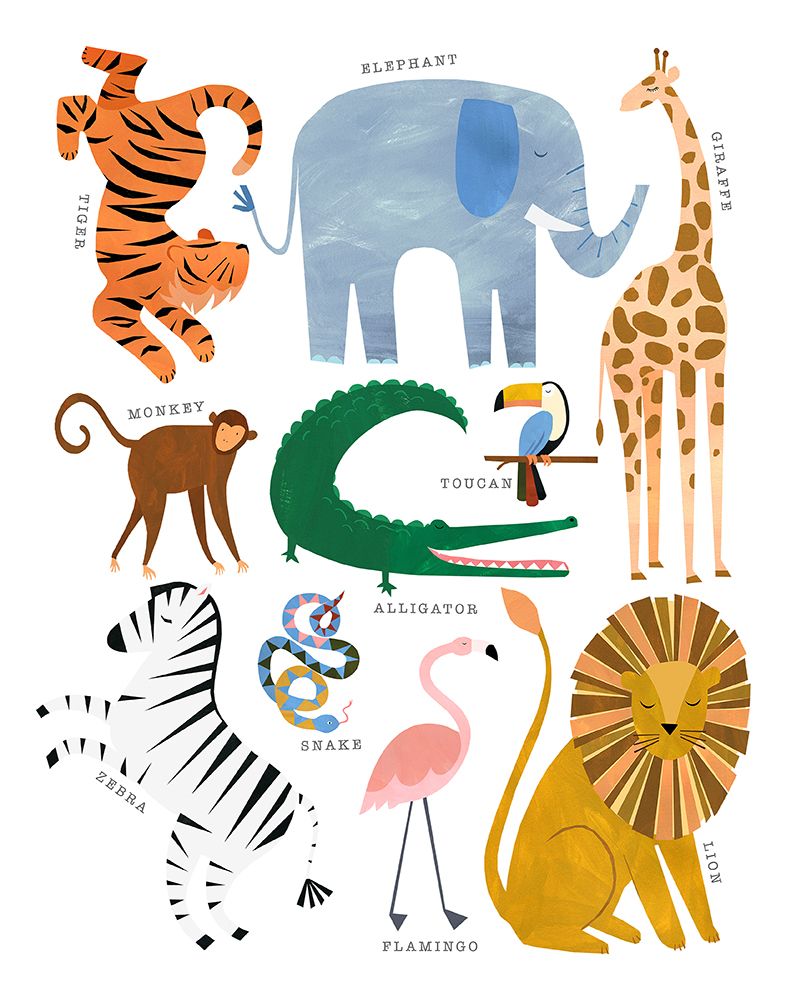 Animal Chart art print by Emily Kopcik for $57.95 CAD