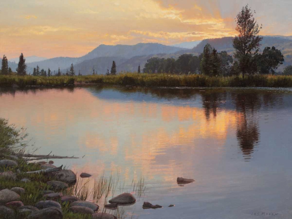 Tranquil Evening art print by Jay Moore for $57.95 CAD