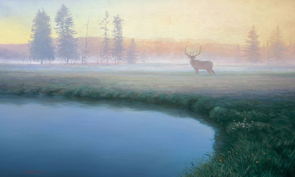 Yellowstone Mist art print by Adriano Manocchia for $57.95 CAD
