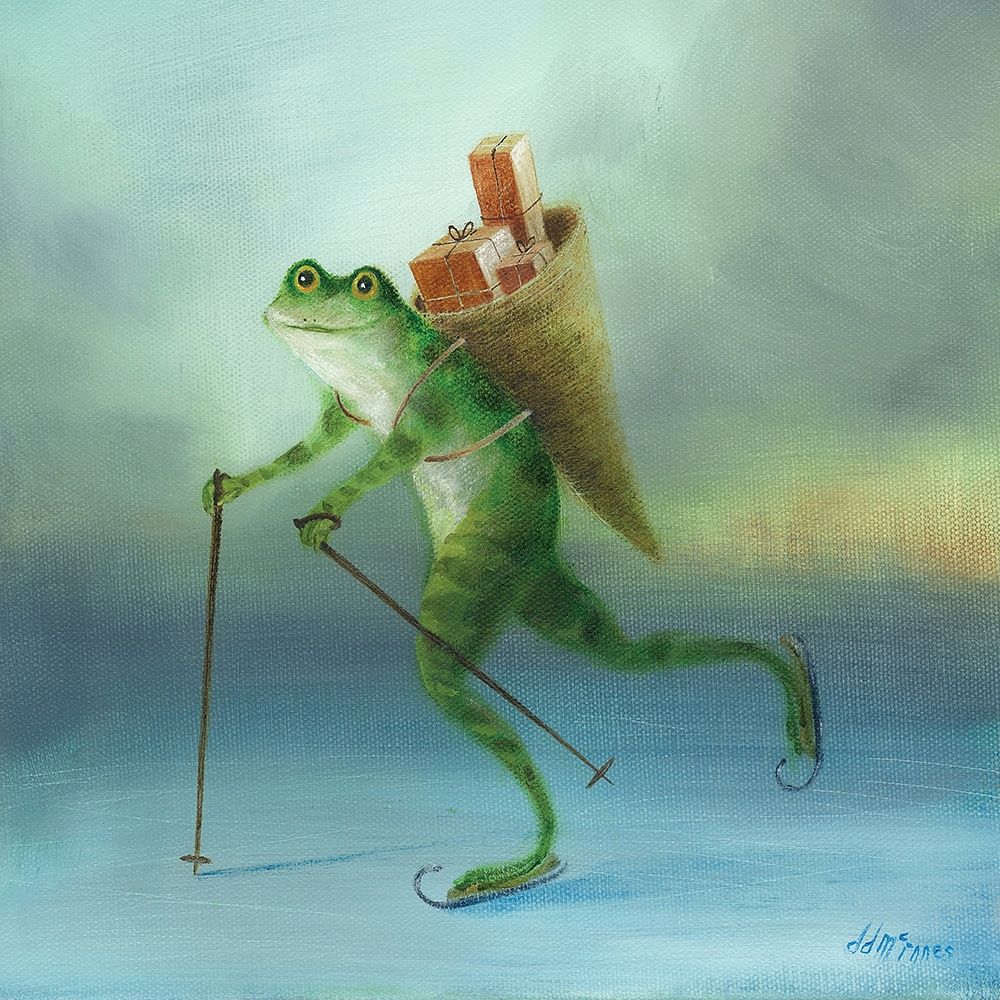 The Yuletide Frog art print by DD McInnes for $57.95 CAD