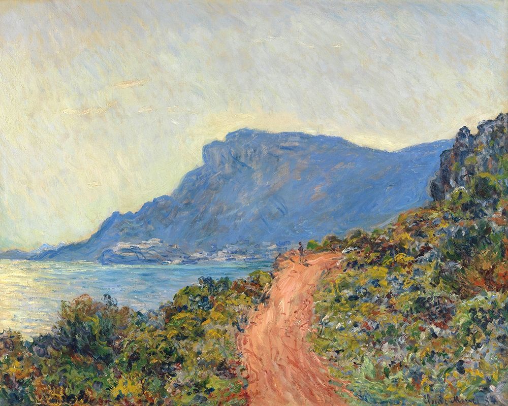 La Corniche near Monaco, 1884 art print by Claude Monet for $57.95 CAD