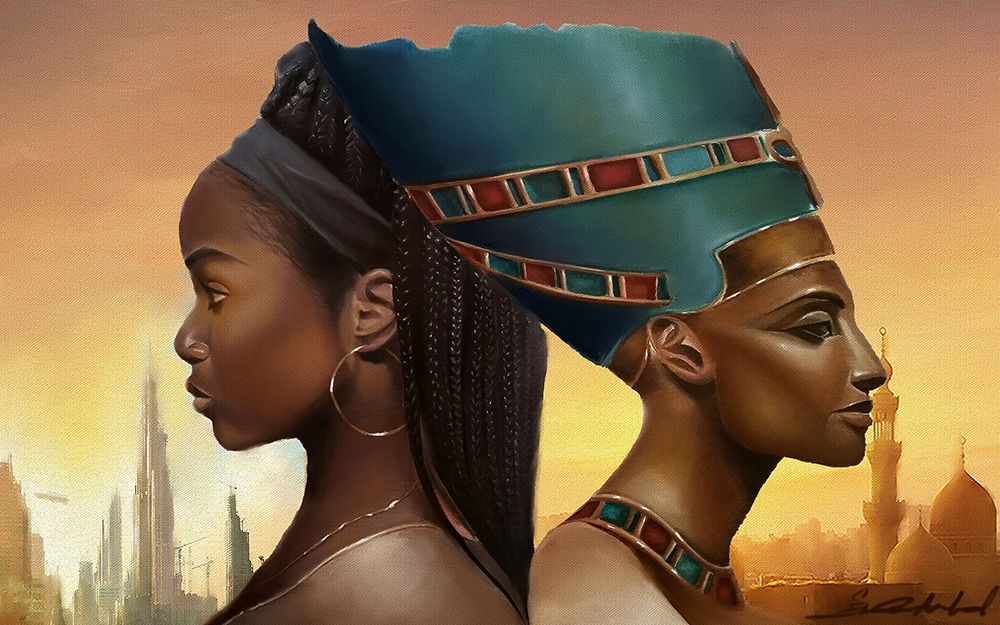 Past and Future Queens art print by Salaam Muhammad for $57.95 CAD