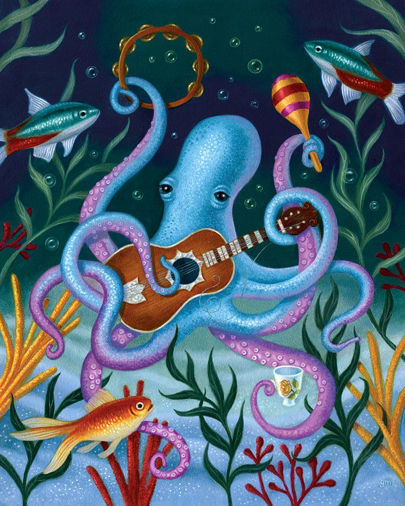 The Virtuoso In Blue art print by Gina Matarazzo for $57.95 CAD