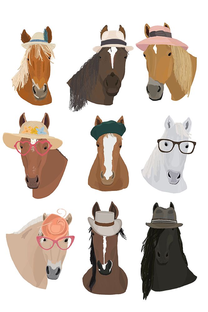 Horse Test art print by Hanna Melin for $57.95 CAD