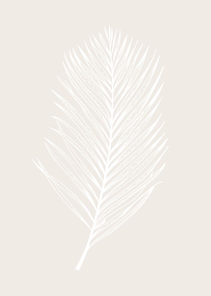 White Leaf art print by Design Fabrikken for $57.95 CAD
