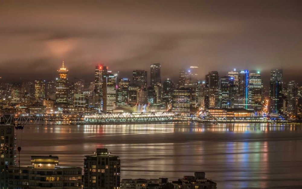 Vancouver Night art print by Tim Oldford for $57.95 CAD