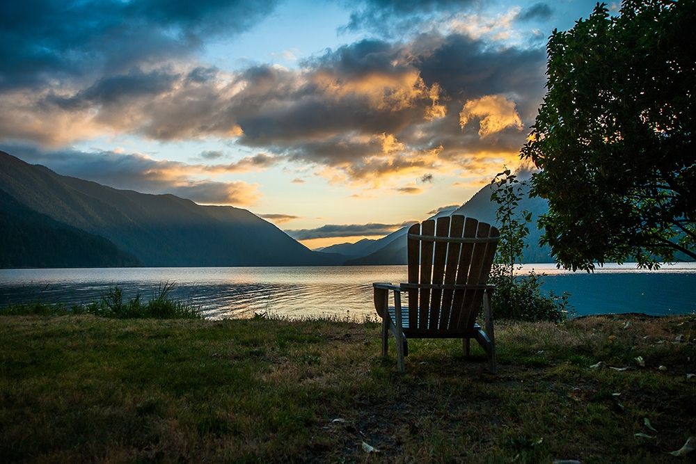 Crescent Lake Chair art print by Tim Oldford for $57.95 CAD