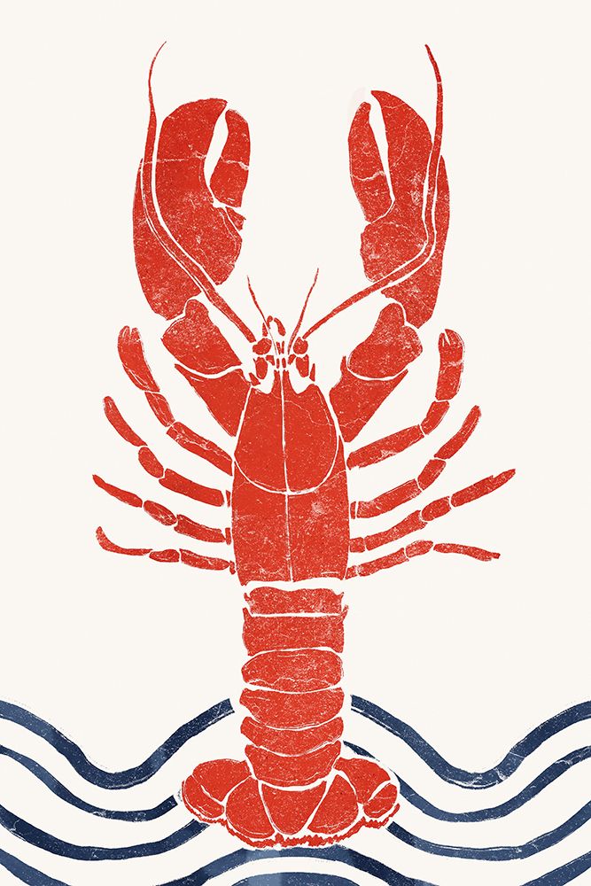 Lobster art print by Yuyu Pont for $57.95 CAD