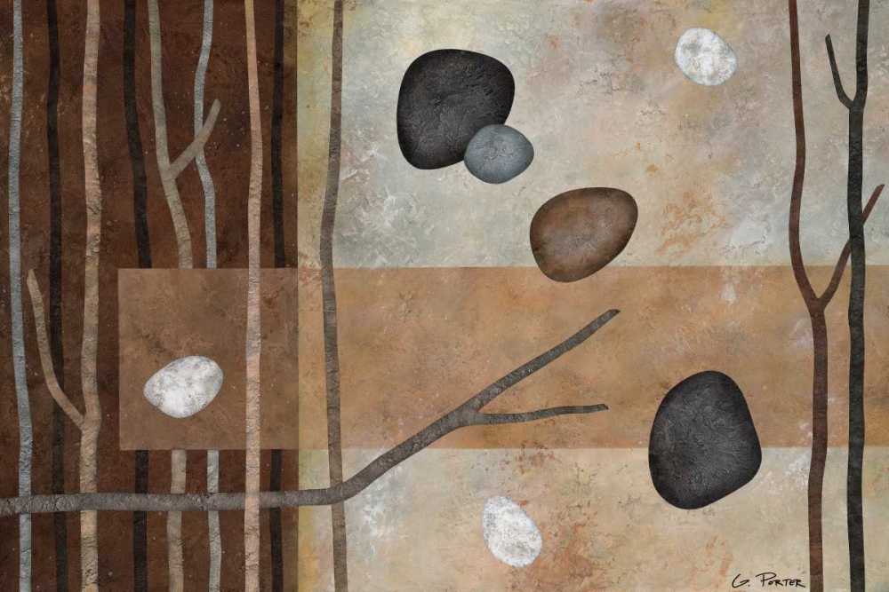 Sticks and Stones IV art print by Glenys Porter for $57.95 CAD