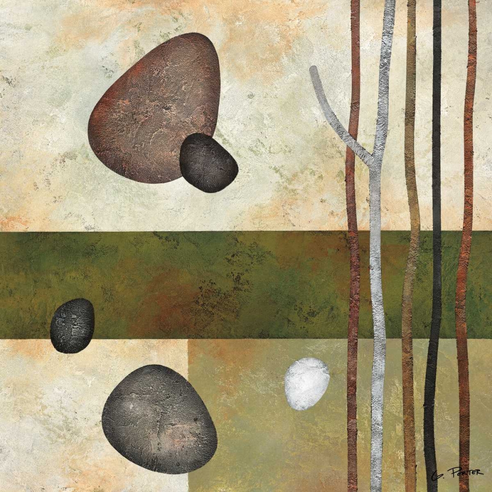 Sticks and Stones VI art print by Glenys Porter for $57.95 CAD