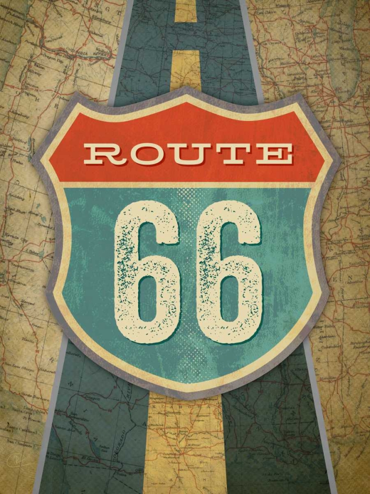 Route 66 art print by Renee Pulve for $57.95 CAD