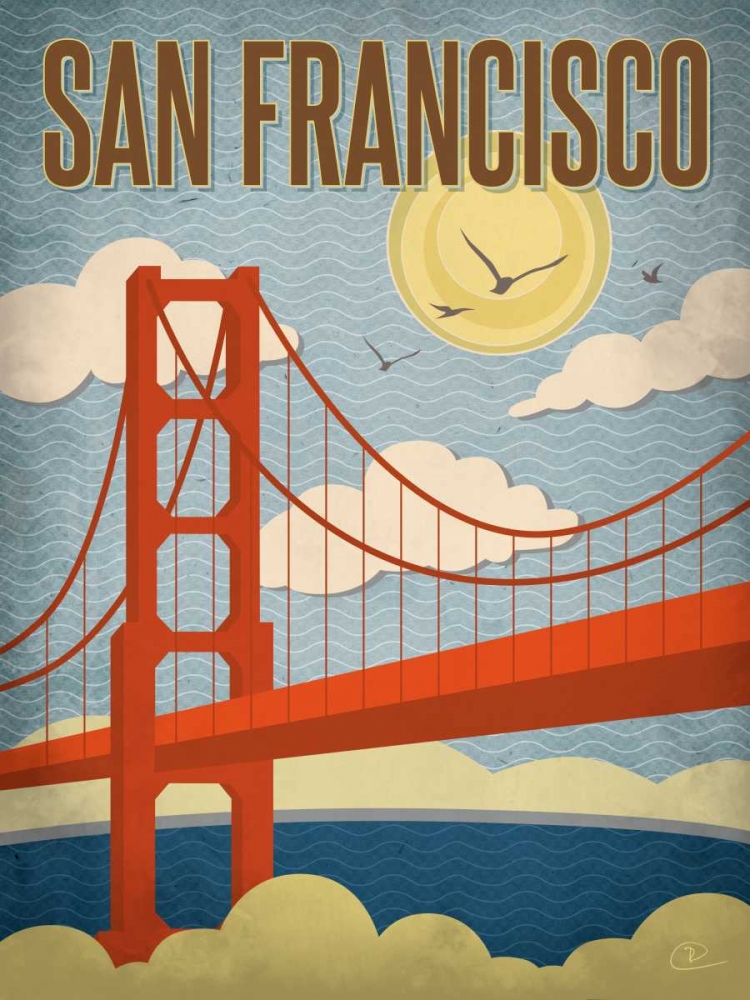 San Francisco Golden Gate Bridge art print by Renee Pulve for $57.95 CAD