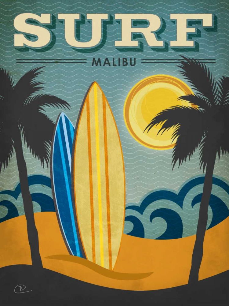 Surf Malibu art print by Renee Pulve for $57.95 CAD