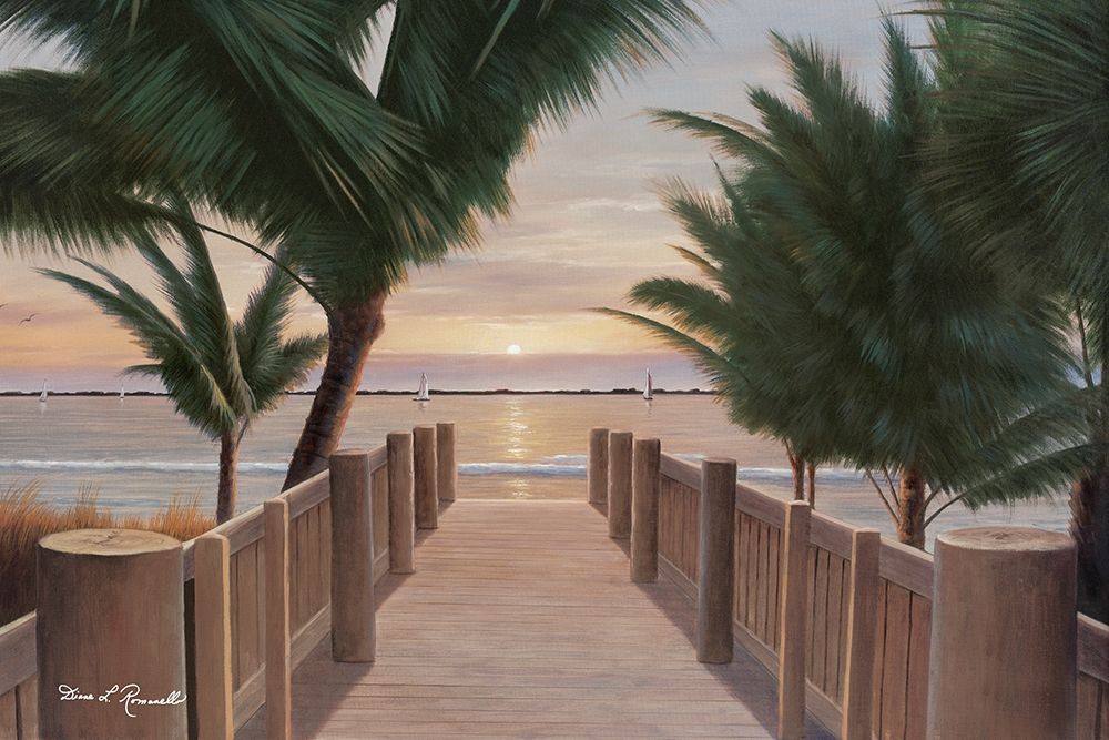 Palm Promenade art print by Diane Romanello for $57.95 CAD