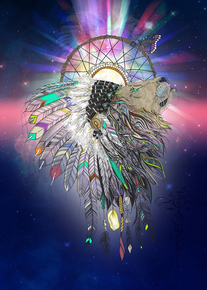 Cosmic Lion Butterfly art print by Karin Roberts for $57.95 CAD