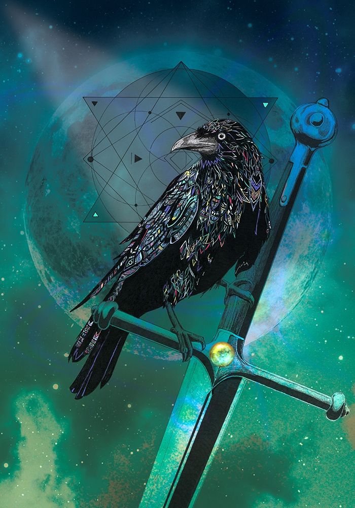 Cosmic Raven art print by Karin Roberts for $57.95 CAD