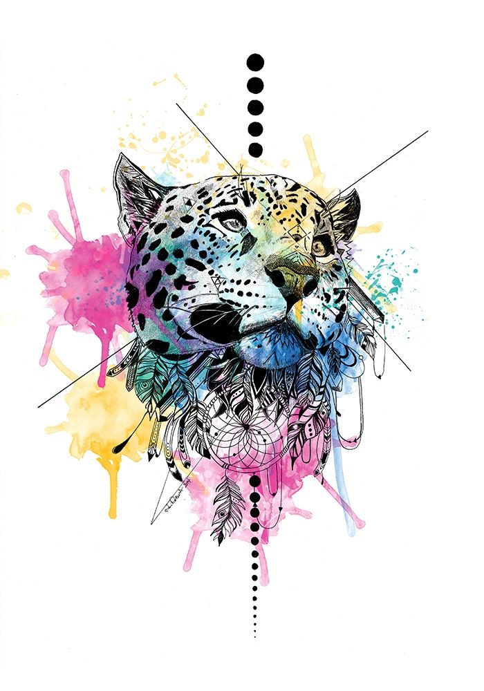Leopard art print by Karin Roberts for $57.95 CAD