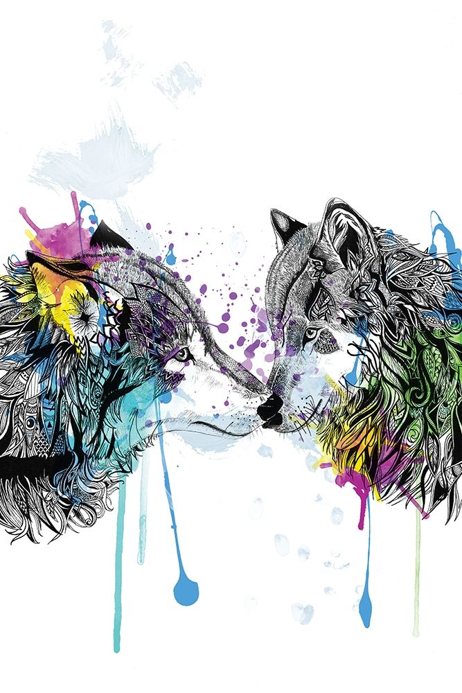 Wolves art print by Karin Roberts for $57.95 CAD
