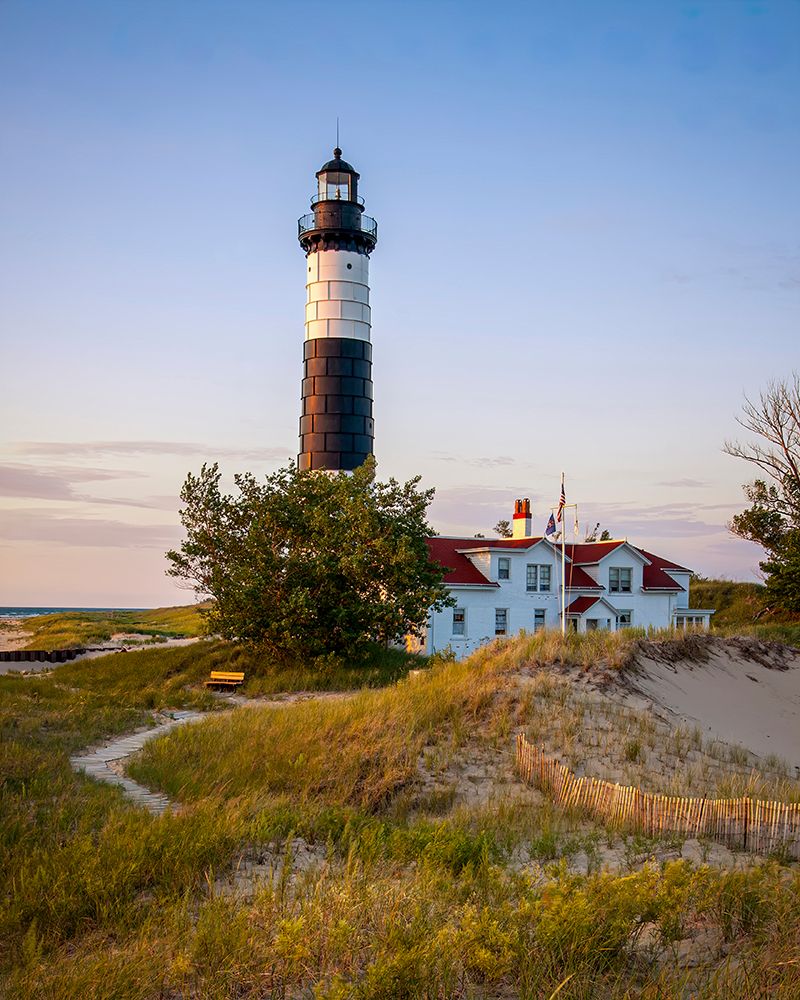 Historic Big Sable Point Light art print by Adam Romanowicz for $57.95 CAD