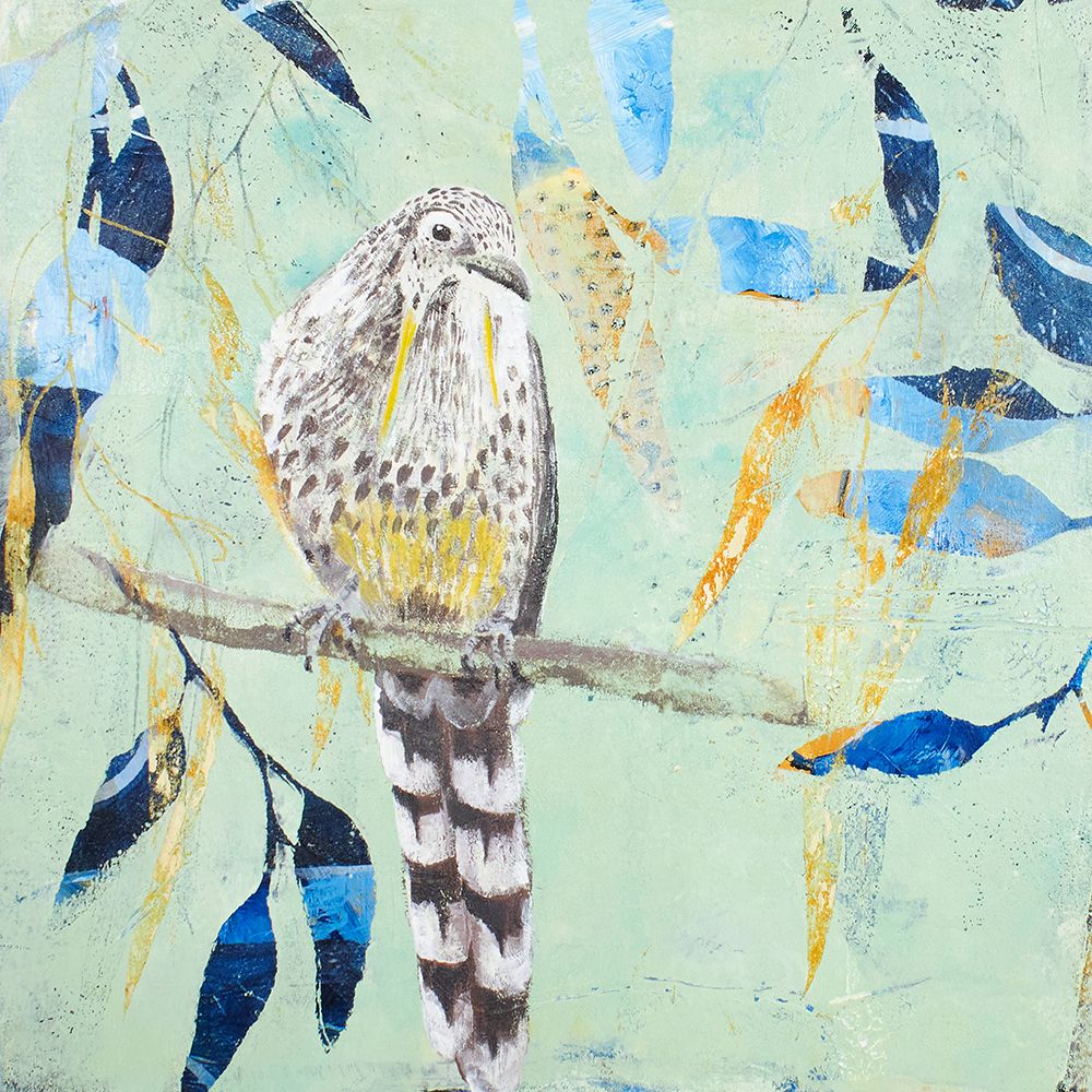 A Thoughtful Wattlebird art print by Trudy Rice for $57.95 CAD