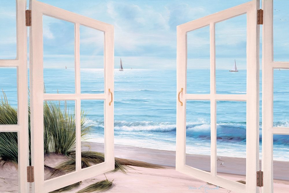 Sandpiper Beach Door art print by Diane Romanello for $57.95 CAD