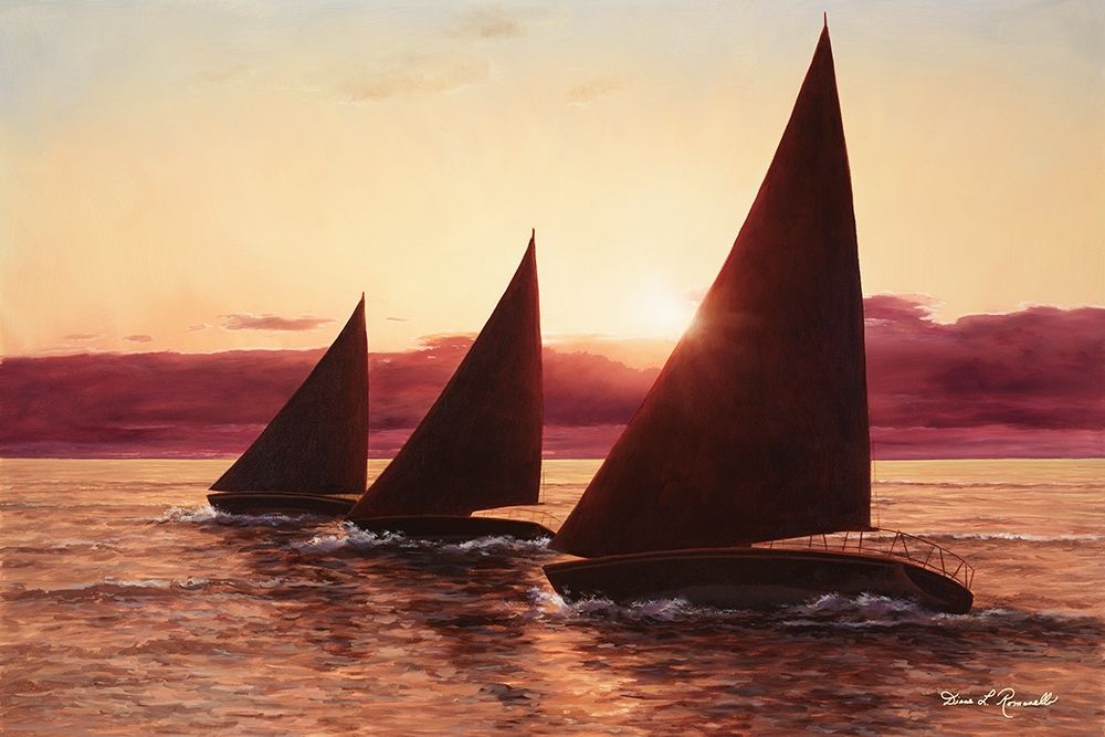 Evening Sails art print by Diane Romanello for $57.95 CAD