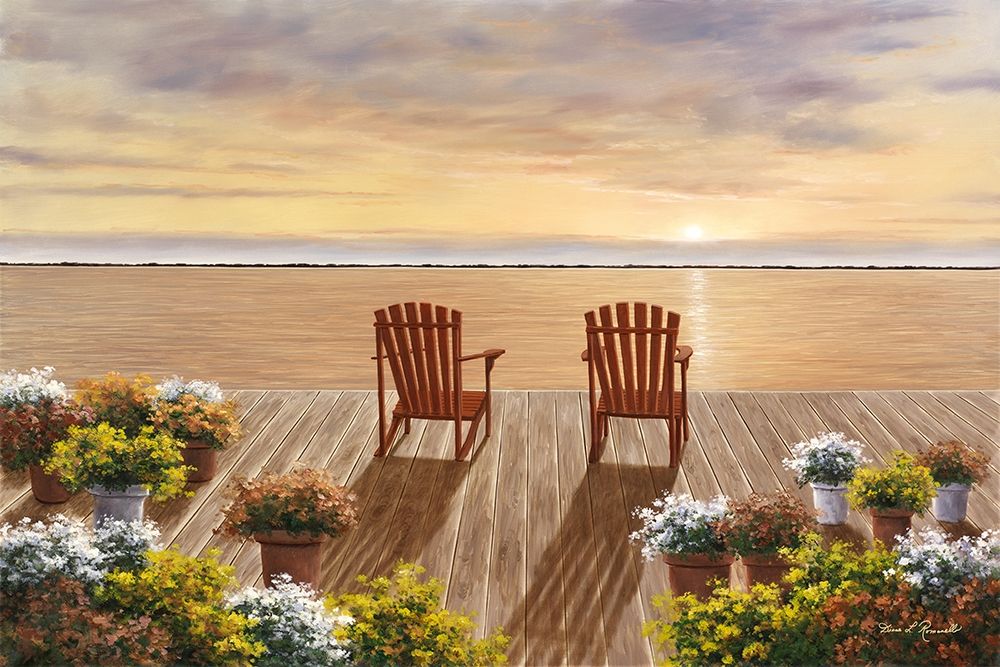 Evening Deck View art print by Diane Romanello for $57.95 CAD