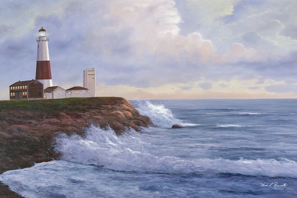 Montauk Lighthouse art print by Diane Romanello for $57.95 CAD