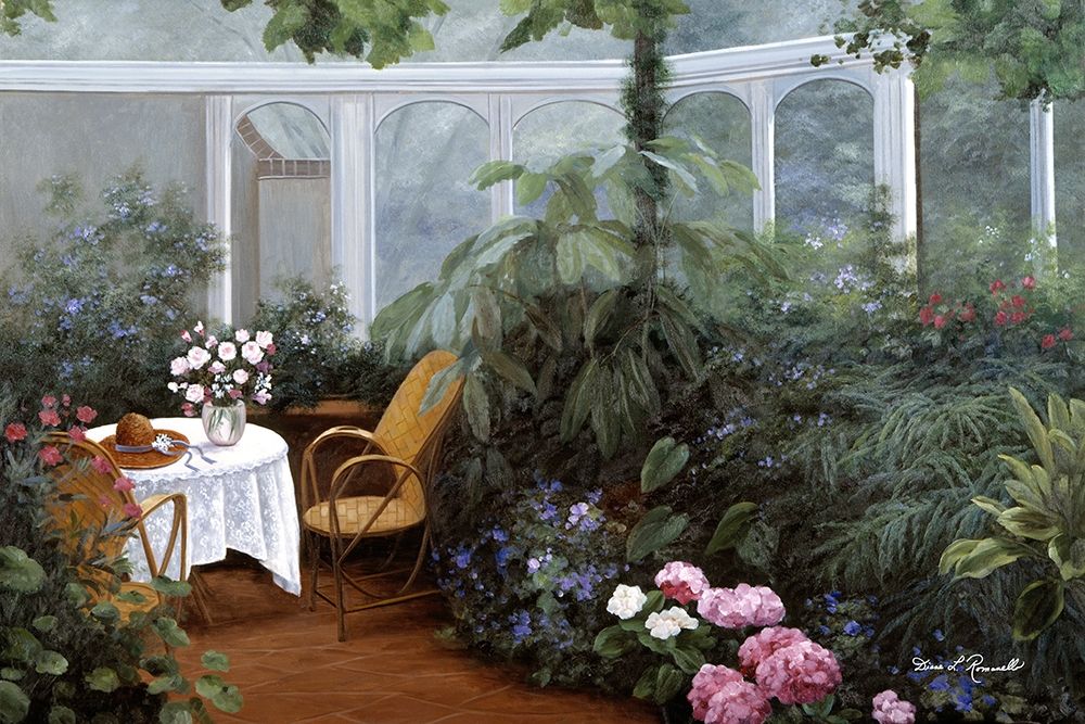 Garden and Tea Room art print by Diane Romanello for $57.95 CAD