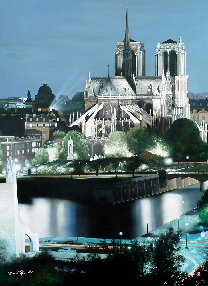 Notre Dame art print by Diane Romanello for $57.95 CAD