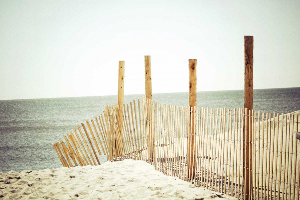 Wooden Beach Fence art print by Jessica Reiss for $57.95 CAD