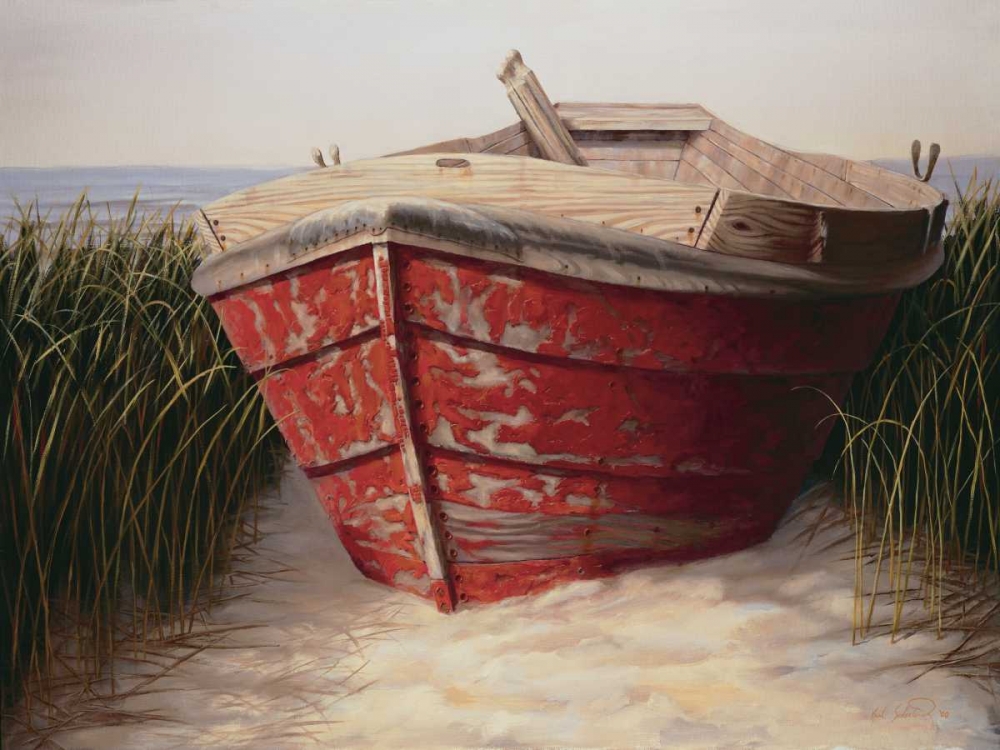 Red Boat art print by Karl Soderlund for $57.95 CAD